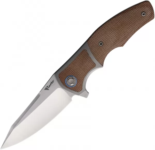 Reate Knives Mini Crossroad Framelock Brown REA107