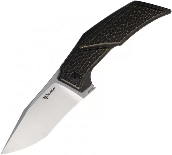 Reate Knives T3500 Framelock Brass-Blk REA112