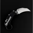 Reate Knives EXO-K Button Lock Black SW REA115