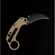 Reate Knives EXO-K Button Lock Tan REA116