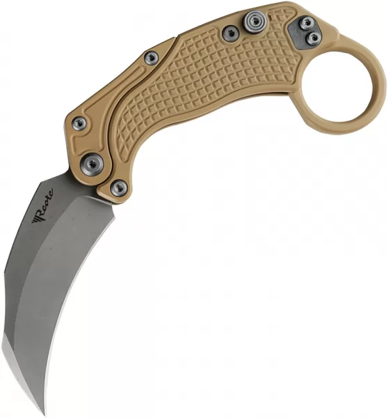 Reate Knives EXO-K Button Lock Tan SW REA117