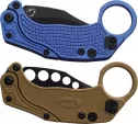 Reate Knives EXO-K Button Lock Blue Black REA124