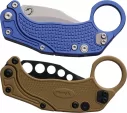 Reate Knives EXO-K Button Lock Blue SW REA125