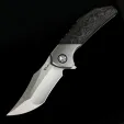 Reate Knives Tiger Linerlock Black Camo REA143