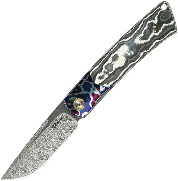 Reate Knives Tribute Linerlock White Storm REA155