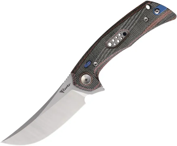 Reate Knives PL7 Red Black Micarta Satin REA191
