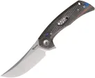 Reate Knives PL7 Red Black Micarta Satin - REA191