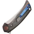Reate Knives PL7 Red Black Micarta Satin REA191