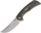Reate Knives PL7 Green Black Micarta Satin - REA192
