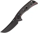 Reate Knives PL7 Red Black Micarta Black PV - REA195