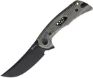 Reate Knives PL7 Green Black Micarta Black - REA196