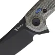 Reate Knives PL7 Green Black Micarta Black REA196