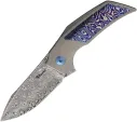 Reate Knives T2500 Framelock TI Damasteel - REA259