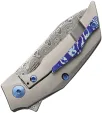 Reate Knives T2500 Framelock TI Damasteel REA259