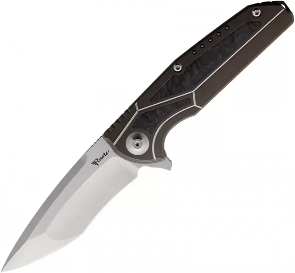 Reate Knives K4 Framelock Bronze CF REAK4BRSCF