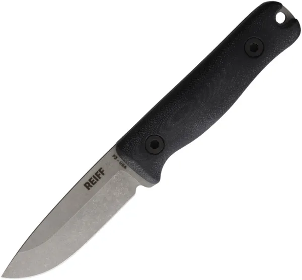 Reiff Knives F3 EDC Fixed Blade SW G10 REKF3119BLGBLKA