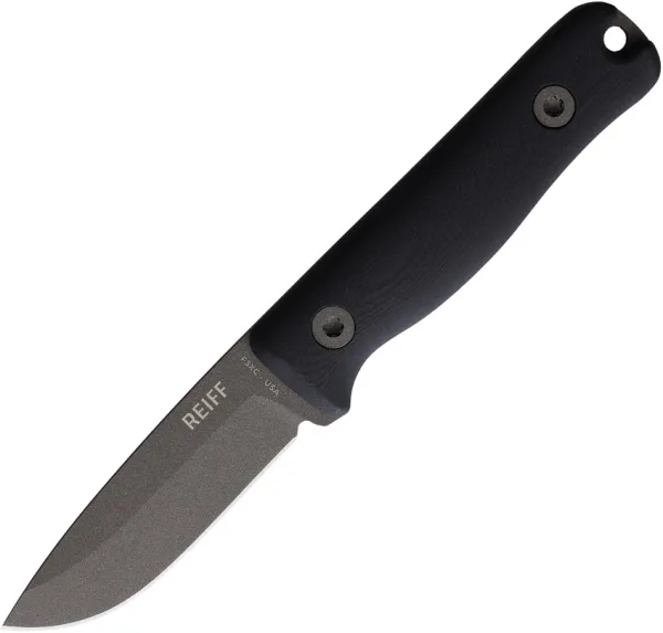 Reiff Knives F3 XC Fixed Blade Blk Lthr REKF3X13BLBL