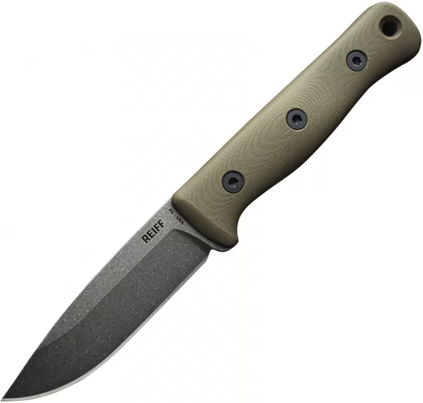 Reiff Knives F4 Bushcraft Survival Knife REKF411ODGL