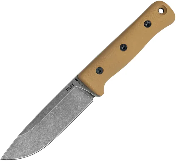 Reiff Knives F5 Survival Fixed Blade Tan REKF5011CTGL