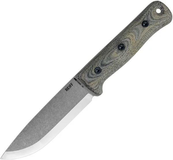 Reiff Knives S5 Fixed Blade Grn Micarta REKS50212BCL