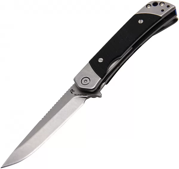 Revo Duo Linerlock Drop Point Black REVDUODBLK