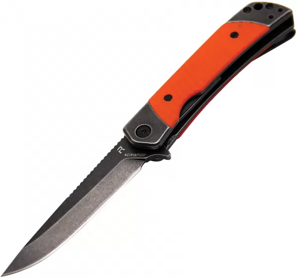 Revo Duo Linerlock Drop Point Org REVDUODORG