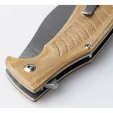 Revo Ness Linerlock Brown Micarta REVNESSMIC