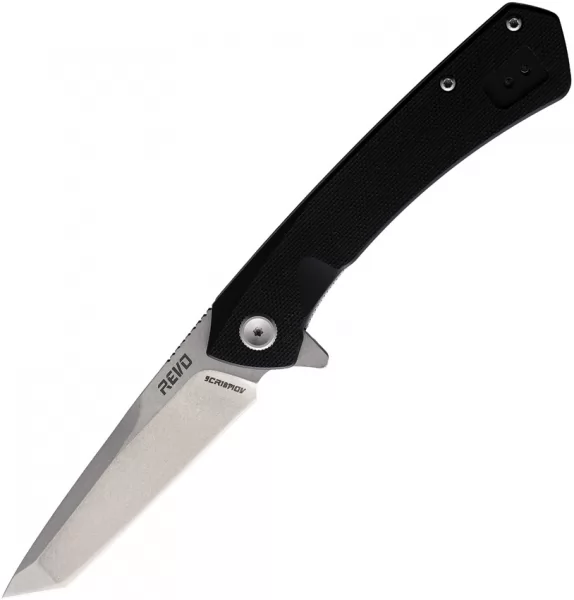 Revo Warden 2 Linerlock Tanto A-O REVWARDENTBLK