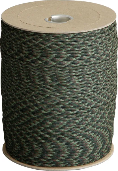Atwood Rope MFG Parachute Cord Woodland Camo Knives RG005S