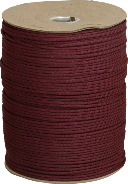 Marbles Parachute Cord Maroon 1000 ft knives RG013S