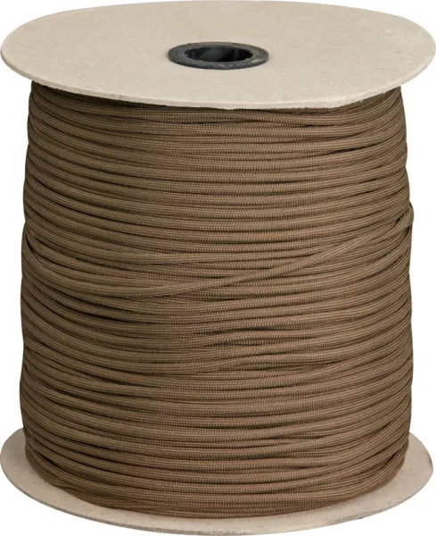Marbles Parachute Cord Brown 1000 ft knives RG027S