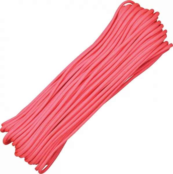 Atwood Rope MFG Parachute Cord Pink 100 ft Knives RG1016H