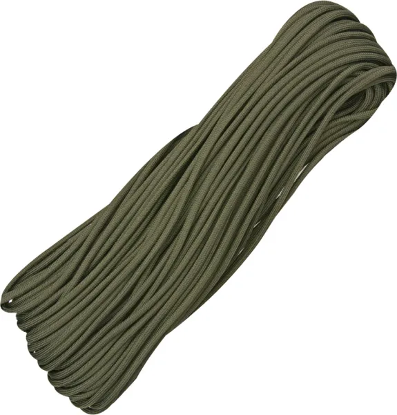 Marbles Parachute Cord OD Green 100 ft knives RG102H