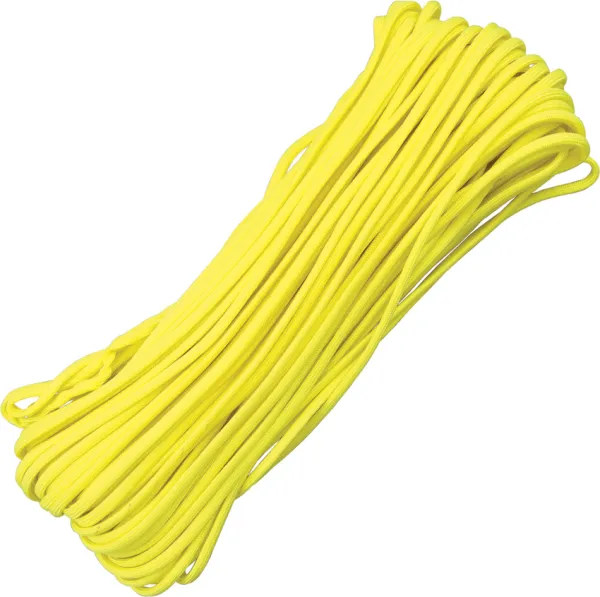 Atwood Rope MFG Parachute Cord Yellow 100 ft Knives RG108H