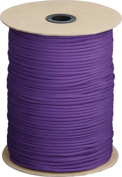 Marbles Parachute Cord Purple 1000 ft knives RG109S