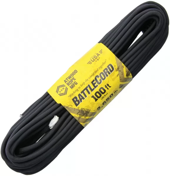 Atwood Rope MFG BattleCord Black 100 ft RG1123H