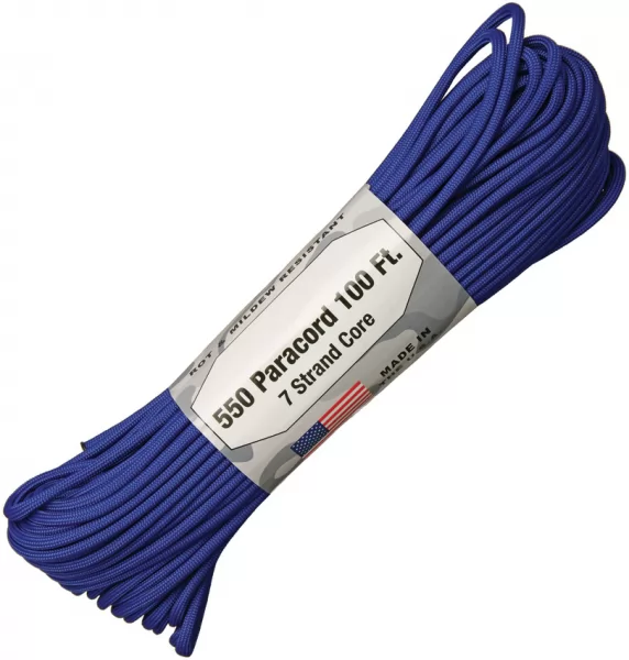 Atwood Rope MFG Parachute Cord Royal Blue Knives RG1196H