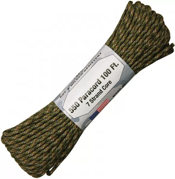 Atwood Rope MFG Parachute Cord Digi Woodland Knives RG1204H