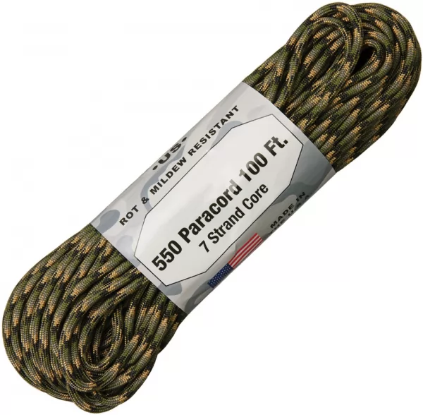 Atwood Rope MFG Parachute Cord Forest Camo Knives RG1206H