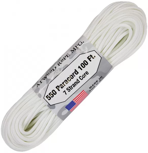 Atwood Rope MFG Parachute Cord White RG1220H