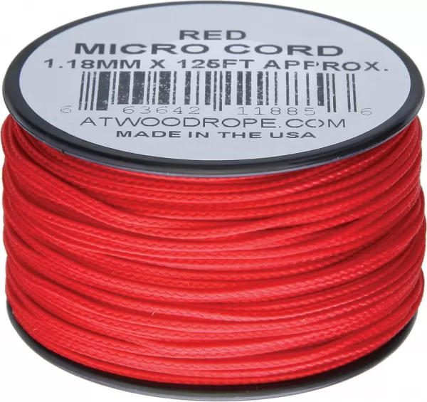 Atwood Rope MFG Micro Cord 125ft Red RG1269