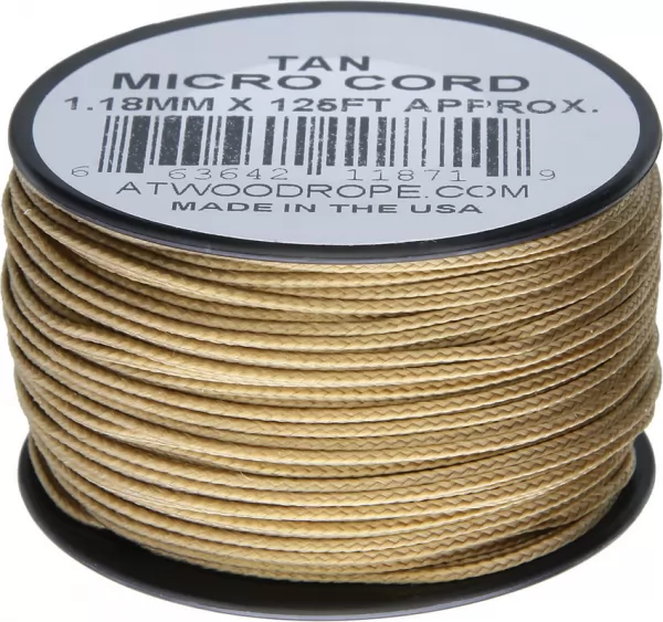 Atwood Rope MFG Micro Cord 125ft Tan RG1276