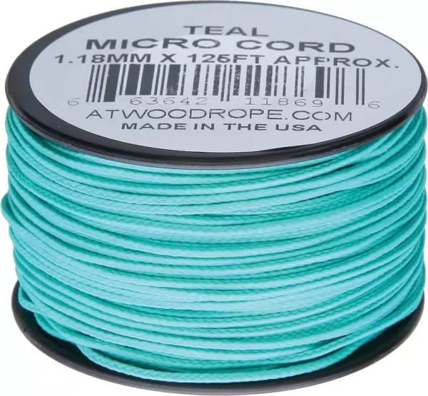 Atwood Rope MFG Micro Cord 125ft Teal RG1277