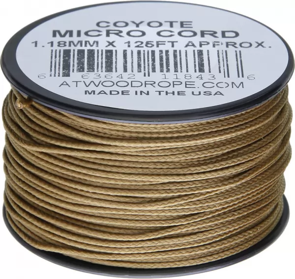 Atwood Rope MFG Micro Cord 125ft Coyote RG1290