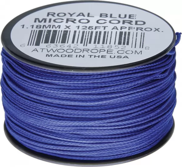 Atwood Rope MFG Micro Cord 125ft Royal Blue RG1292
