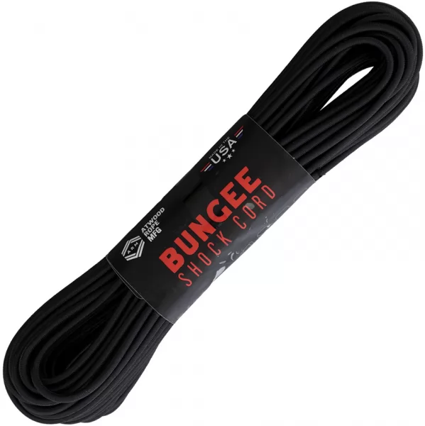 Atwood Rope MFG Bungee Shock Cord 50ft Black RG1317H