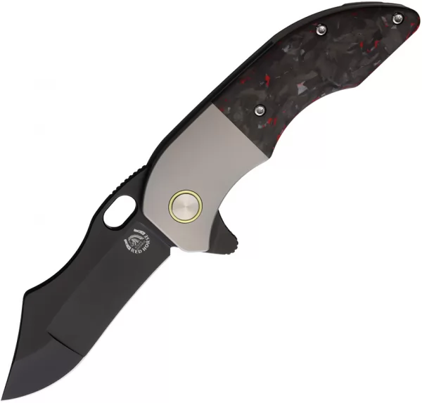 Red Horse Knife Works War Pig Framelock RedCF RH034