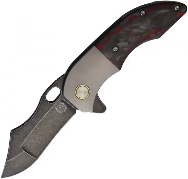 Red Horse Knife Works War Pig Framelock RedCF RH035