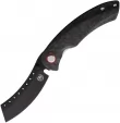 Red Horse Knife Works Hell Razor Linerlock Blk CF - RH09