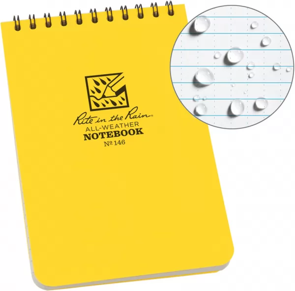 Rite in the Rain Top Spiral Notebook 4x6in RITR146